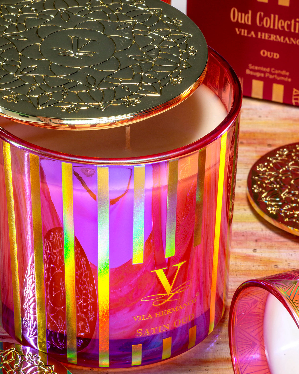 Candle in Jar OUD COLLECTION Satin Oud Red Jar 200gr