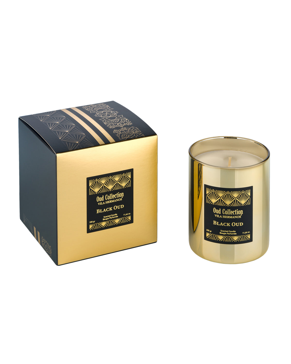 Candle in Jar OUD COLLECTION Black Oud Gold Jar 330gr