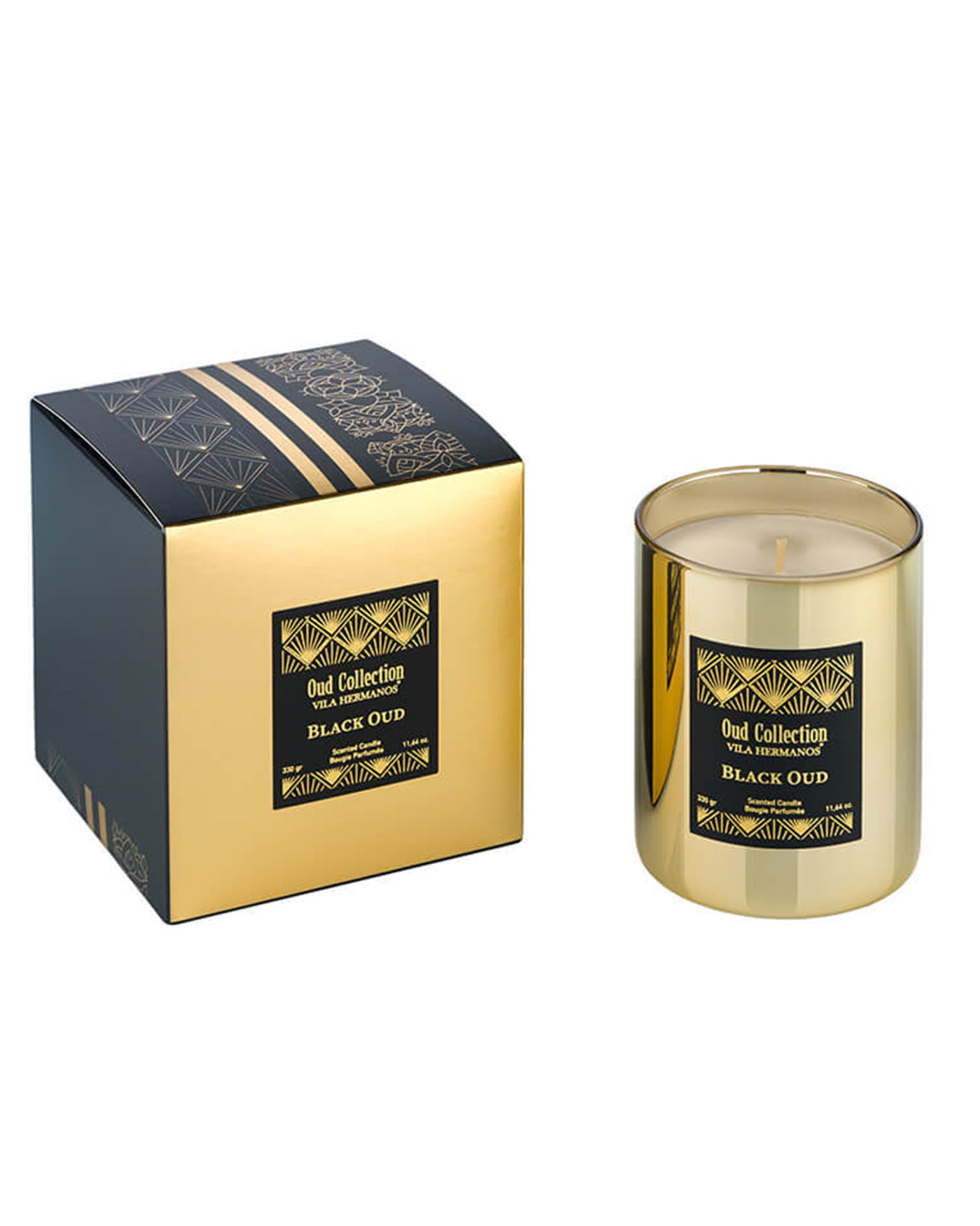 Candle in Jar OUD COLLECTION Black Oud Gold Jar 330gr