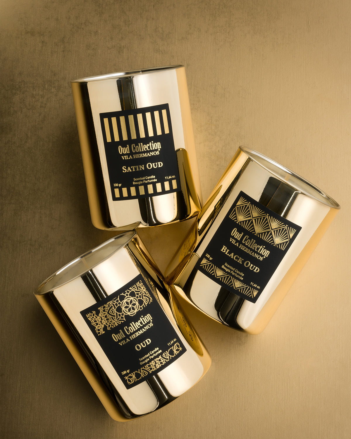 Candle in Jar OUD COLLECTION Black Oud Gold Jar 330gr