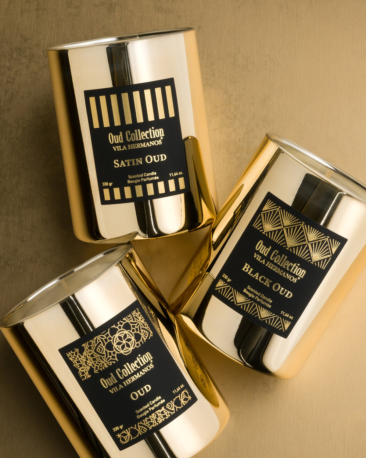 Candle in Jar OUD COLLECTION Black Oud Gold Jar 330gr