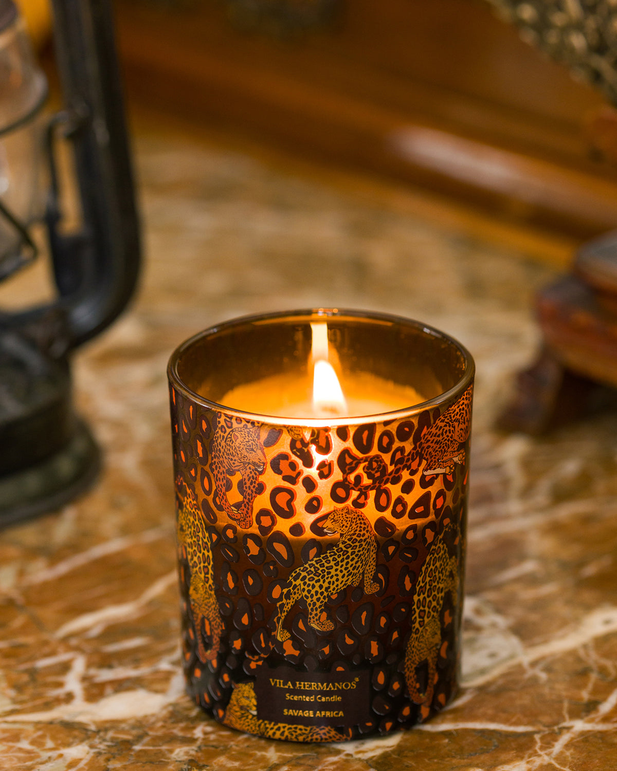 Candle in Jar JUNGLETOPIA 7oz Leopard Savage Africa