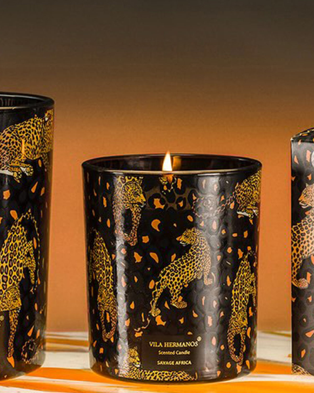 Candle in Jar JUNGLETOPIA 7oz Leopard Savage Africa