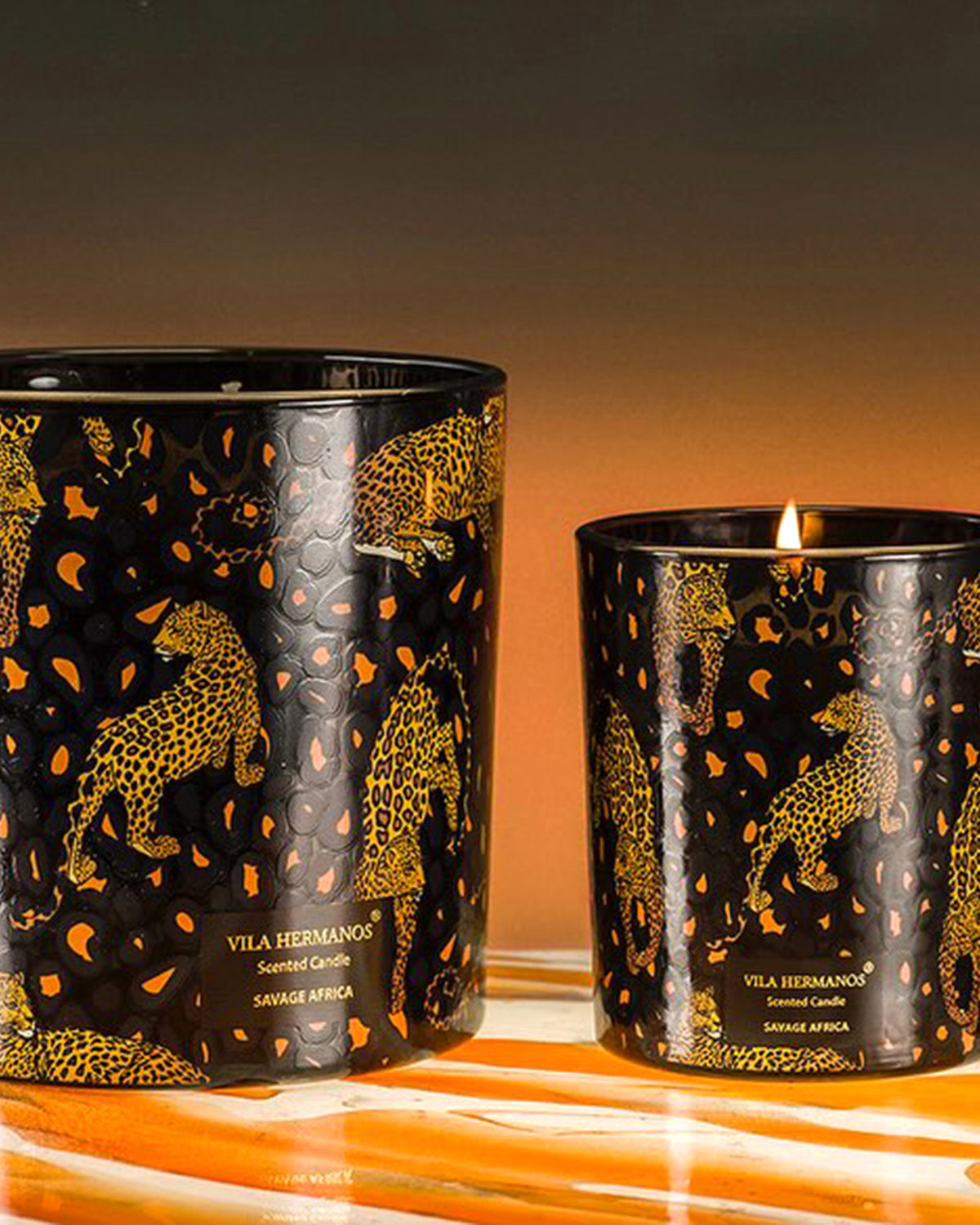 Candle in Jar JUNGLETOPIA 23oz Leopard Savage Africa