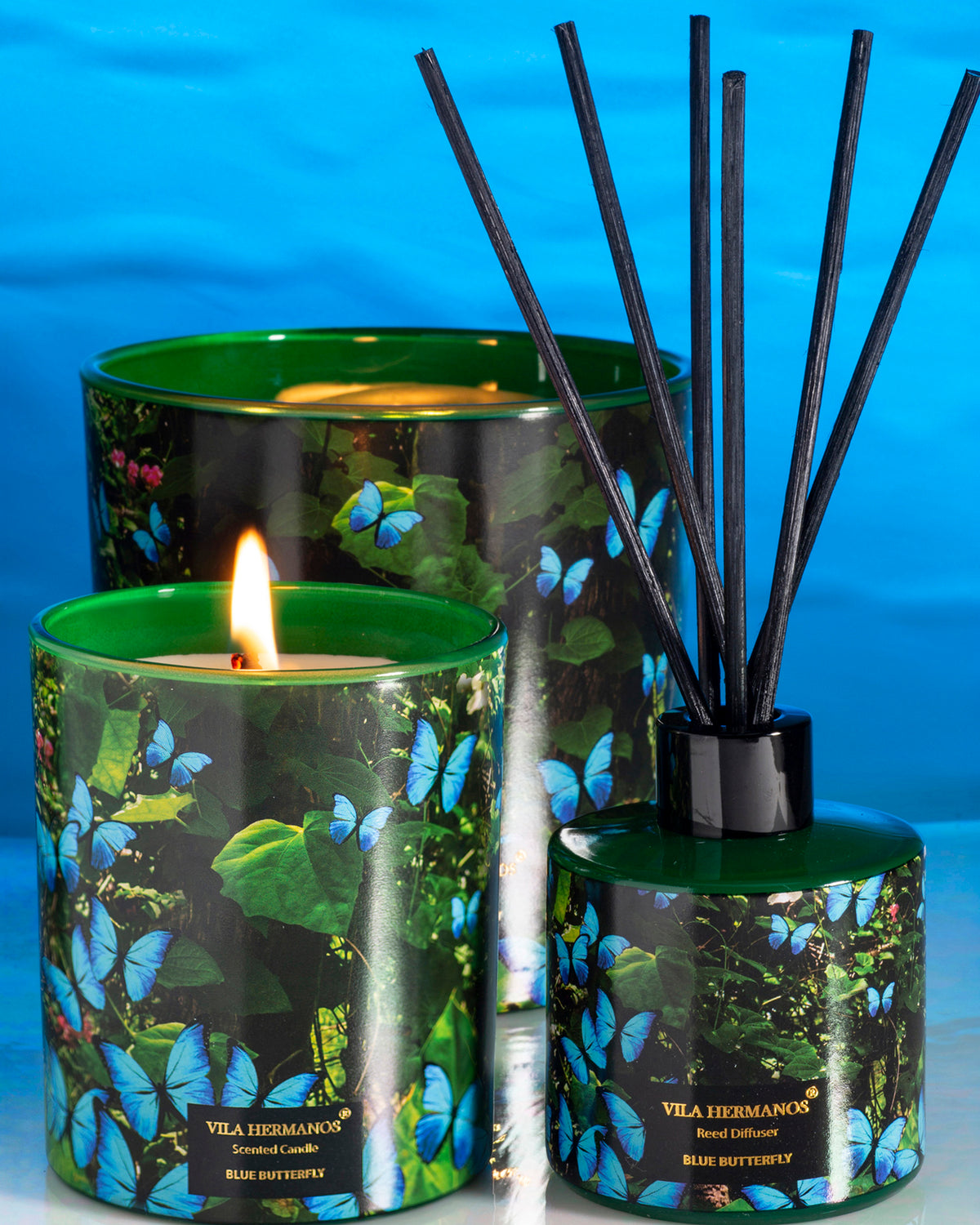 Diffuser Mikado Reed JUNGLETOPIA 3.3oz Blue Butterfly
