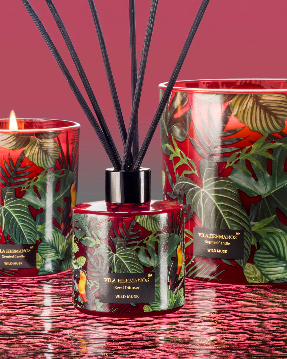 Candle in Jar JUNGLETOPIA WILD MUSK 200gr 3.35 diam. x 4.13 in