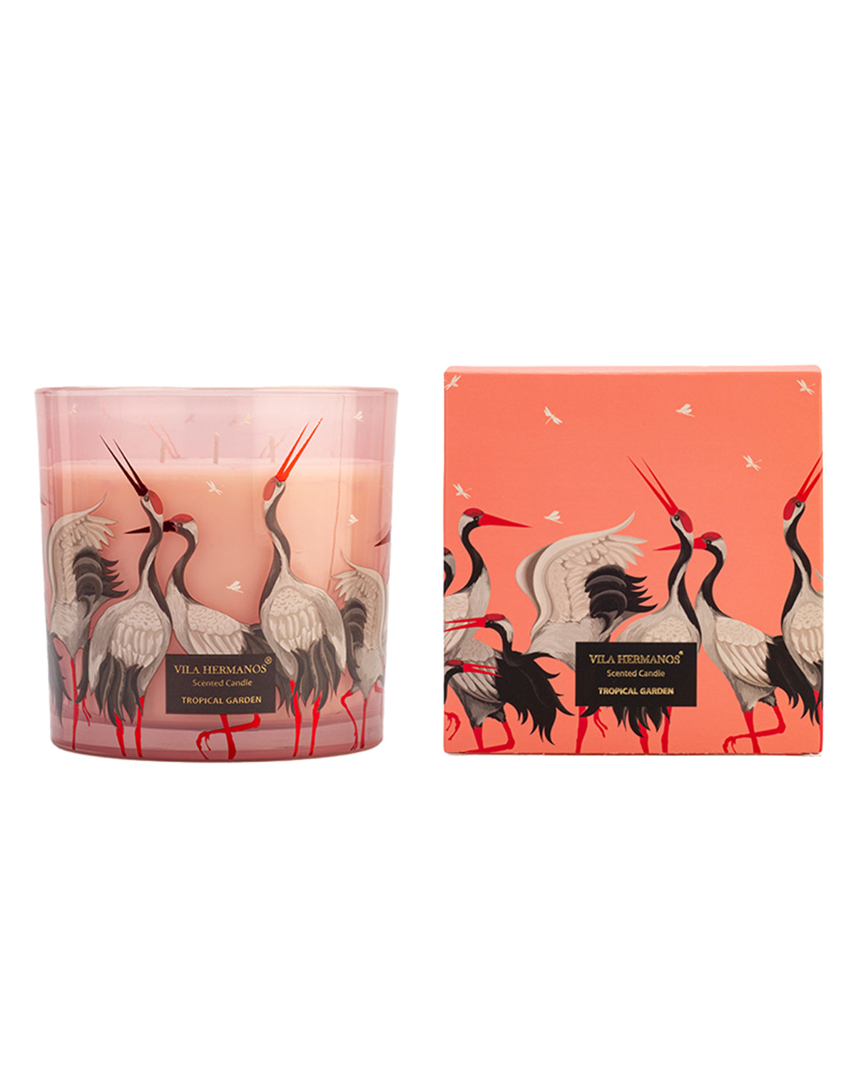 Candle in Jar JUNGLETOPIA  flamingo pink  200gr 3.35 diam. x 4.13 in