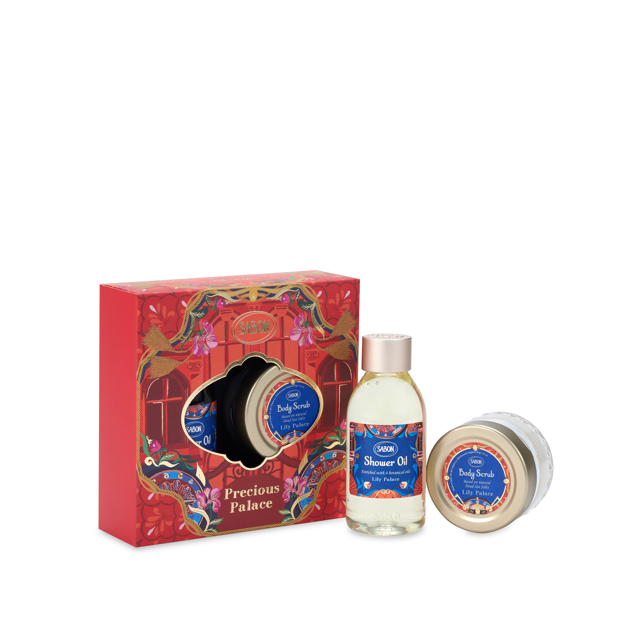 Shower Oil & Body Scrub - Lily Palace Kit