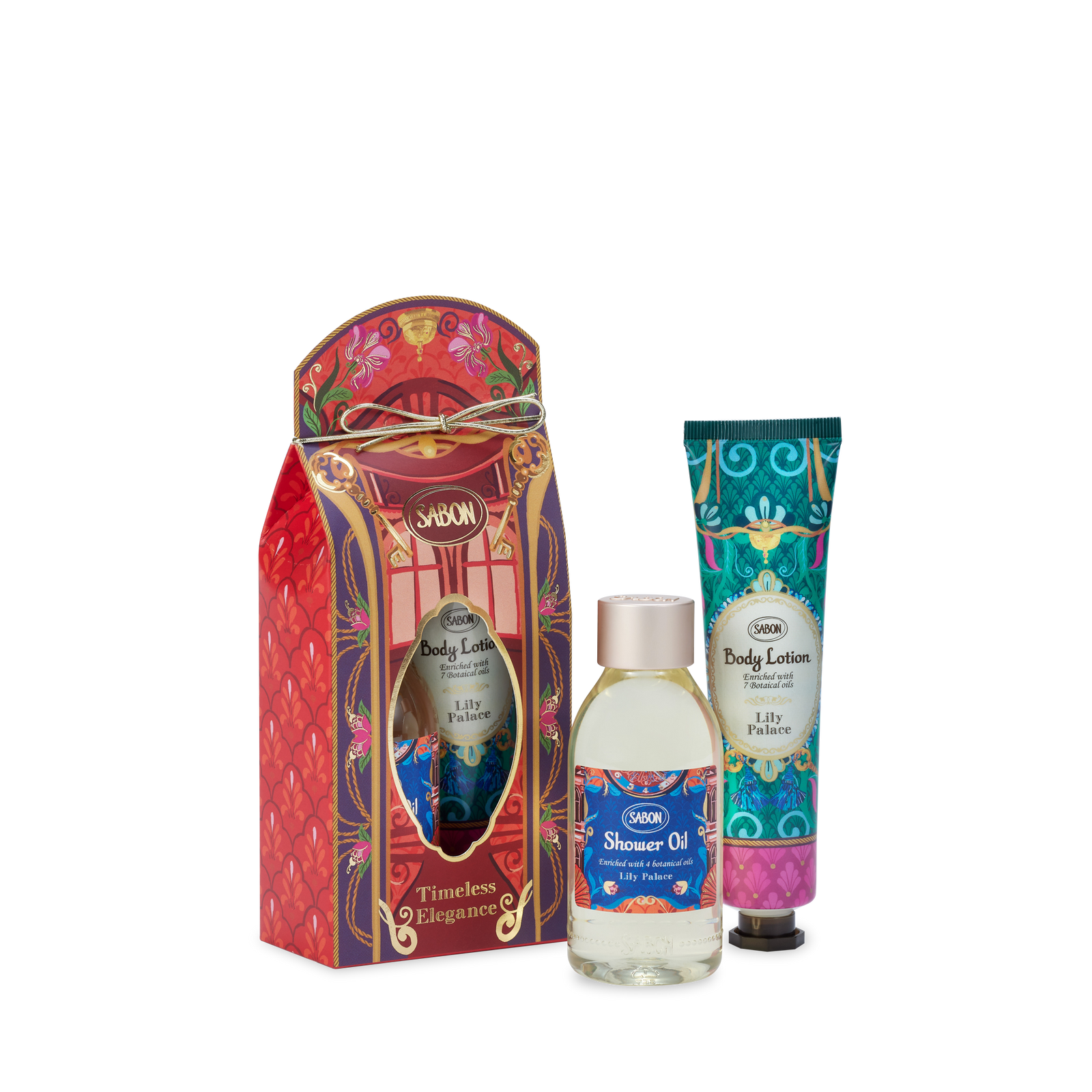 Shower Oil & Body Lotion - Lily Palace Kit