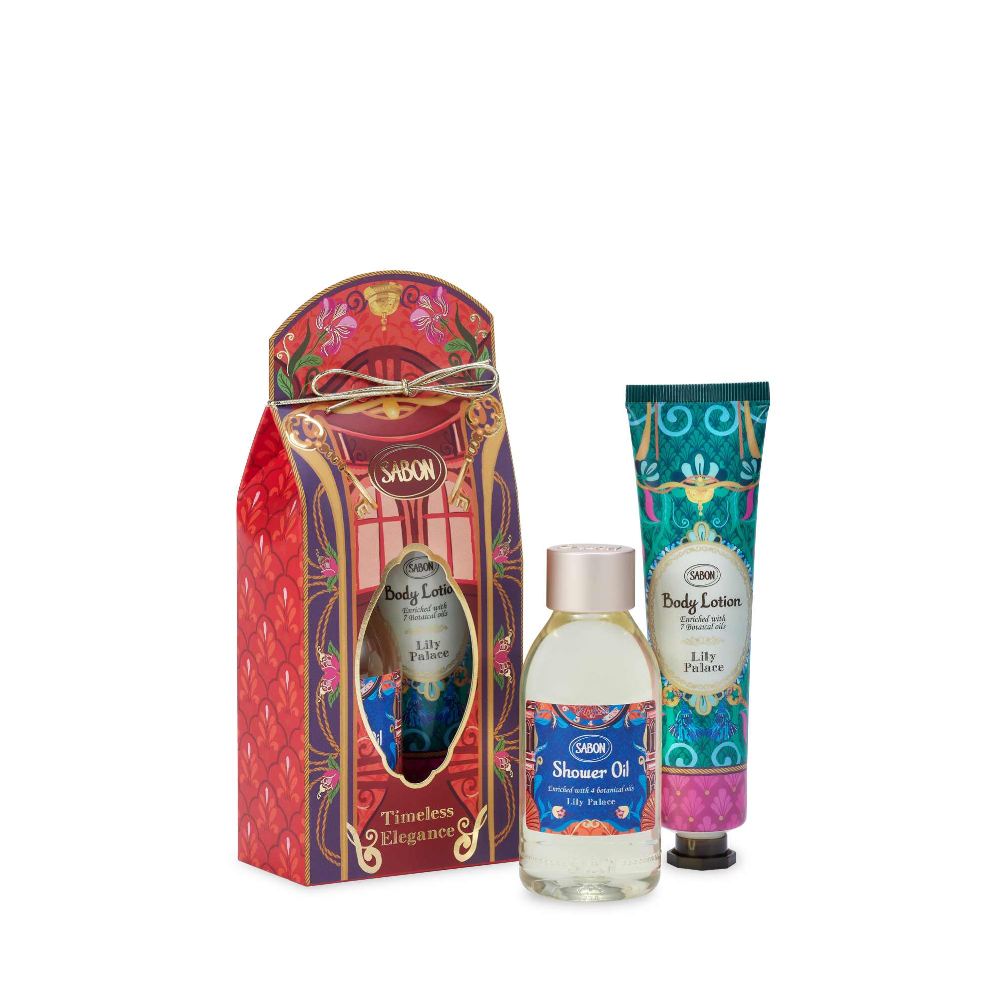 Shower Oil & Body Lotion - Lily Palace Kit