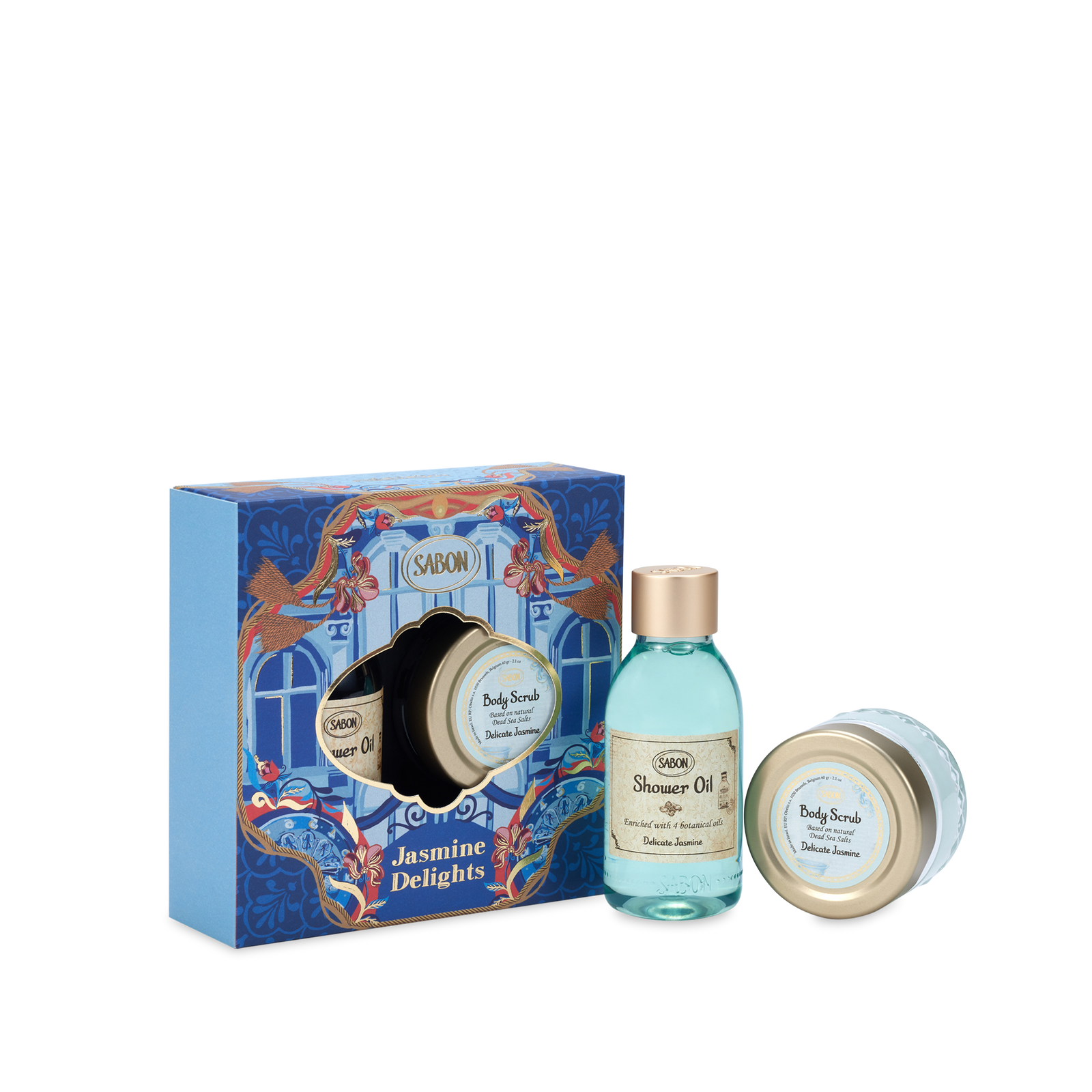 Shower Oil & Body Scrub Jasmine - Lily Palace Mini Kit