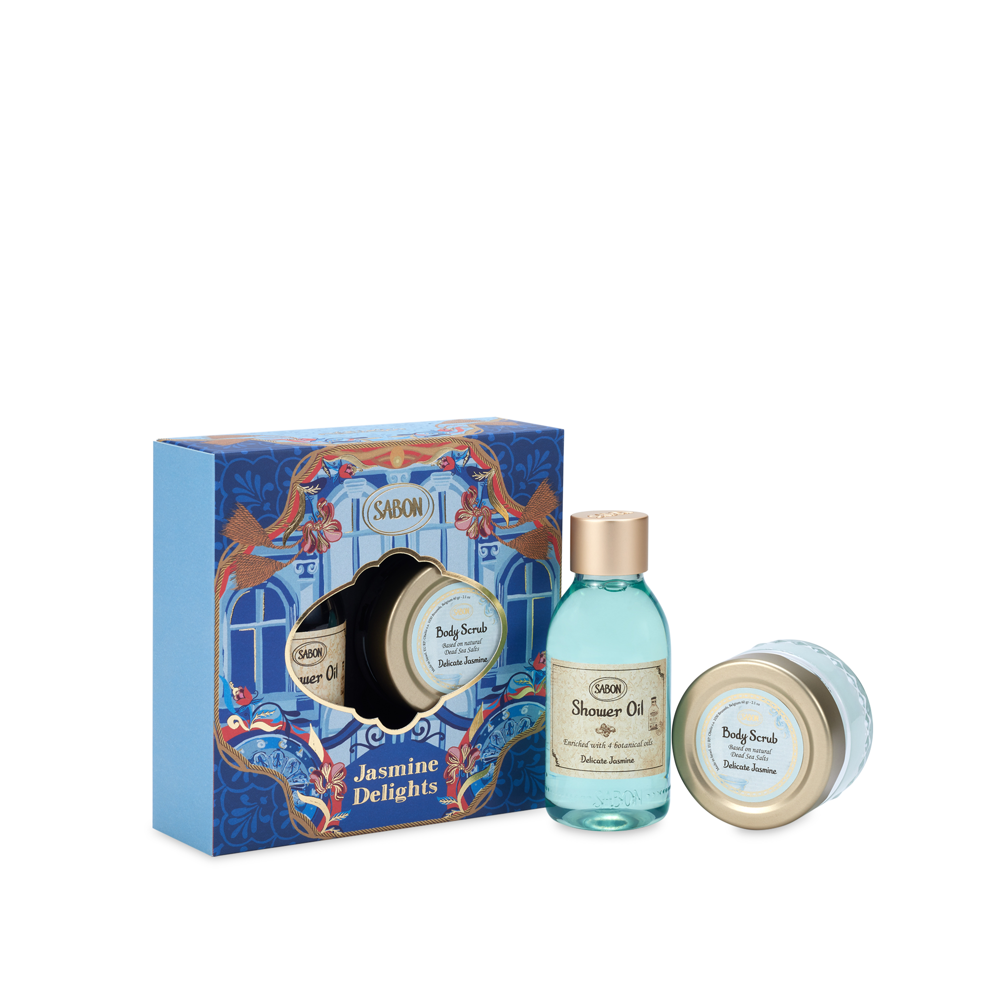 Shower Oil & Body Scrub Jasmine - Lily Palace Mini Kit