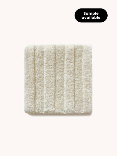 Rug SOLID STRIPE Off White 1.8 x 5.2 ft