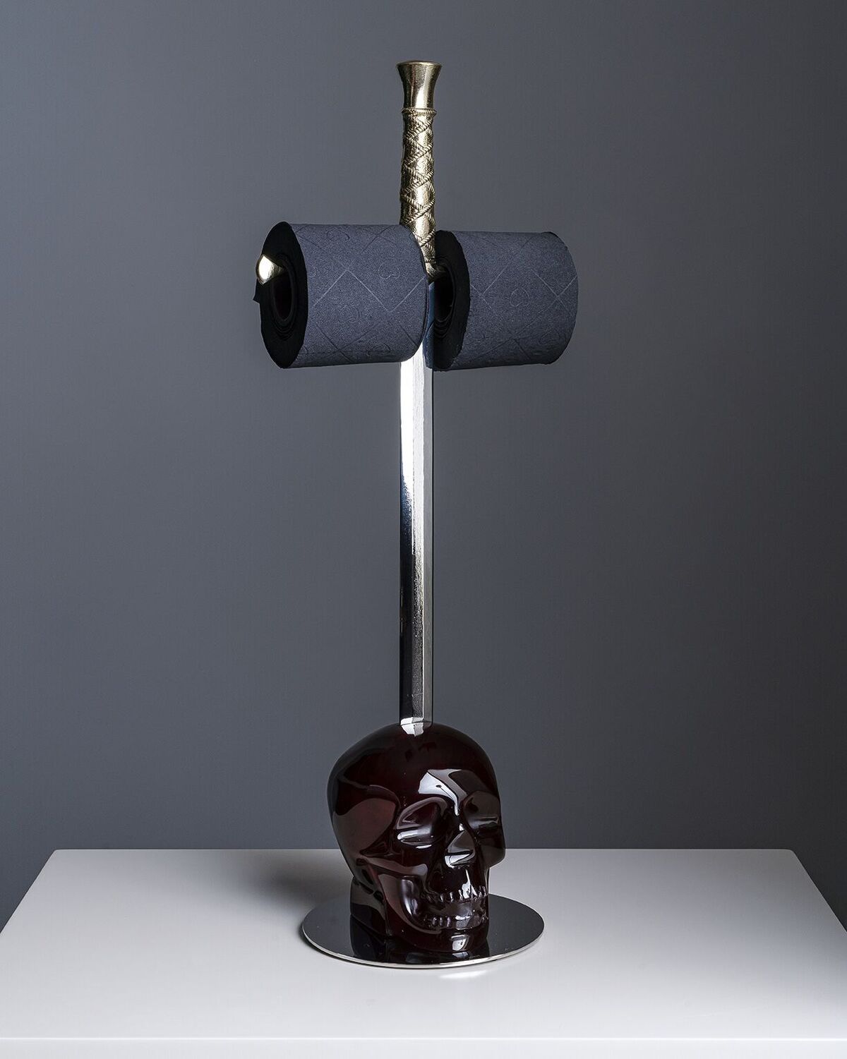Toilet Paper Holder CRANIUM Smoke