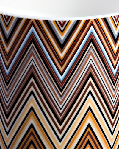 Missoni Home Tea Cup & Saucer ZIG ZAG Set of 2 in Luxury Box Jarris 148 diam. 3.3", H 2.3", cap. 7.5 oz, Saucer diam. 6"