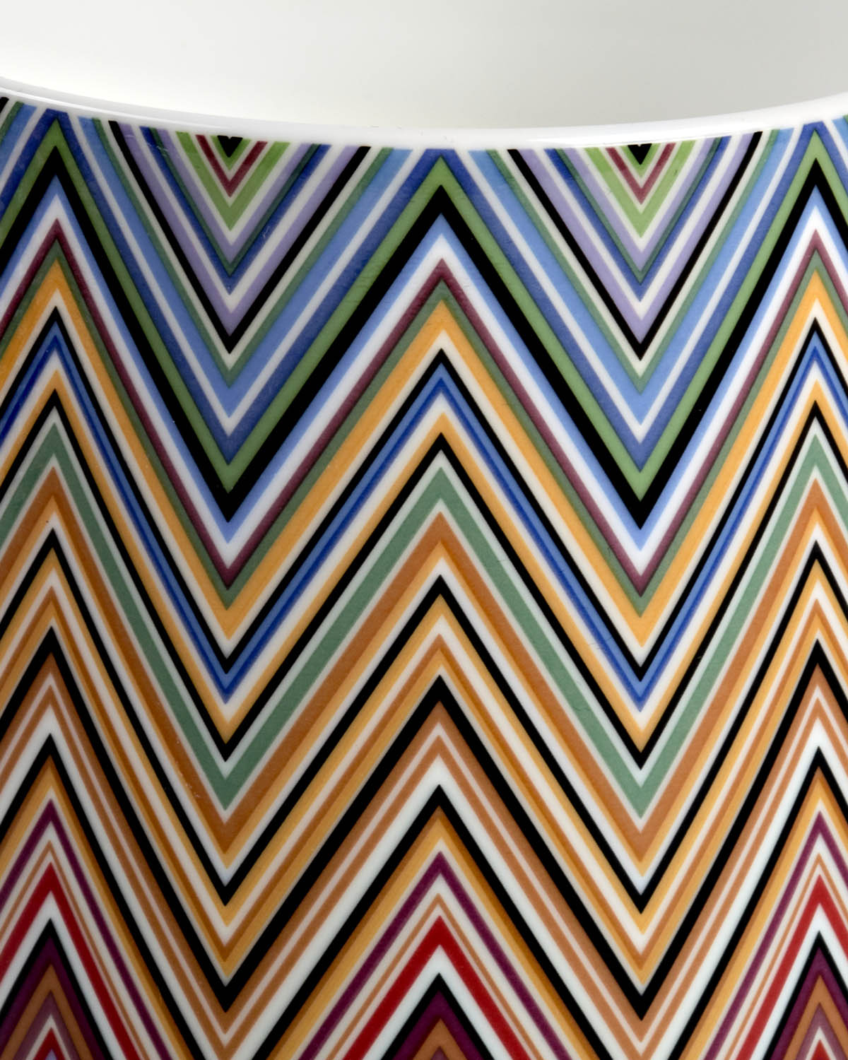 Missoni Home Mug Cup ZIG ZAG in Luxury Box Jarris 156 diam. 3", H 3.9", cap. 12.5 oz