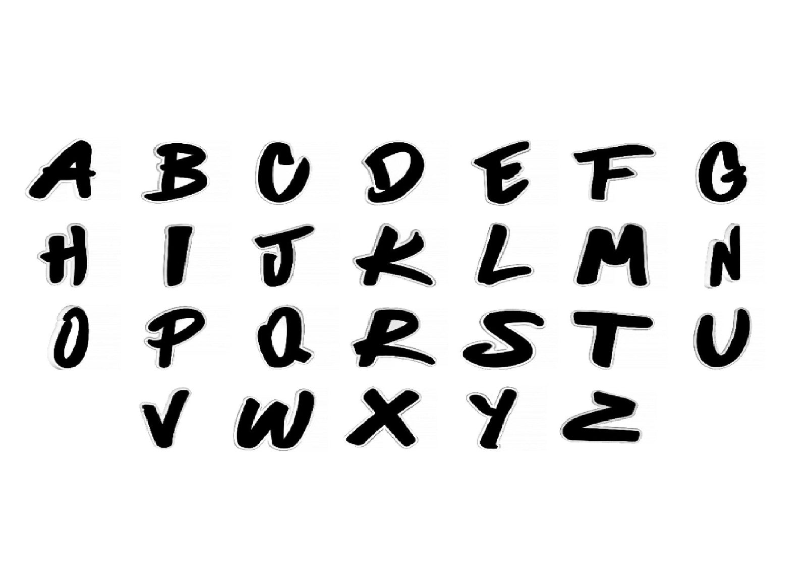 Nimix Alphabets Black / MEDIUM