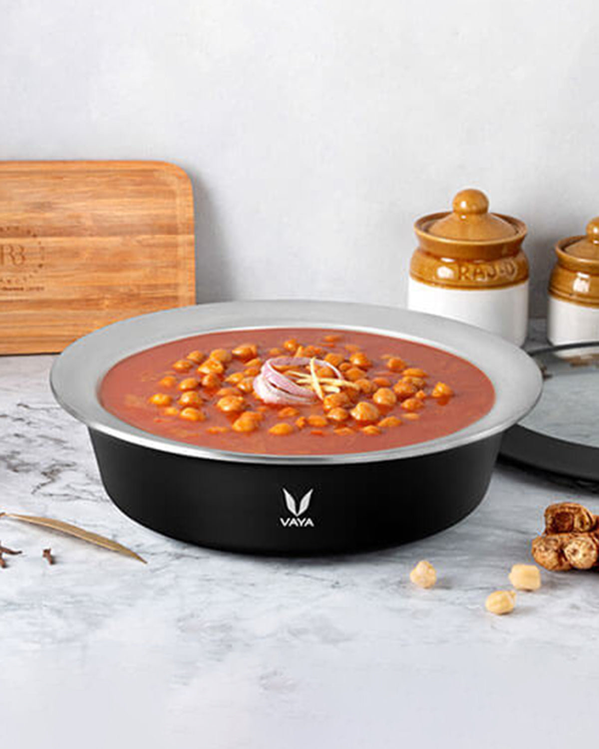 Vaya HauteCase - 37.2 fl.oz - Sable Black - with Glass Lid