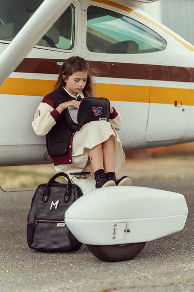 Master Tall Backpack Checkered Brick