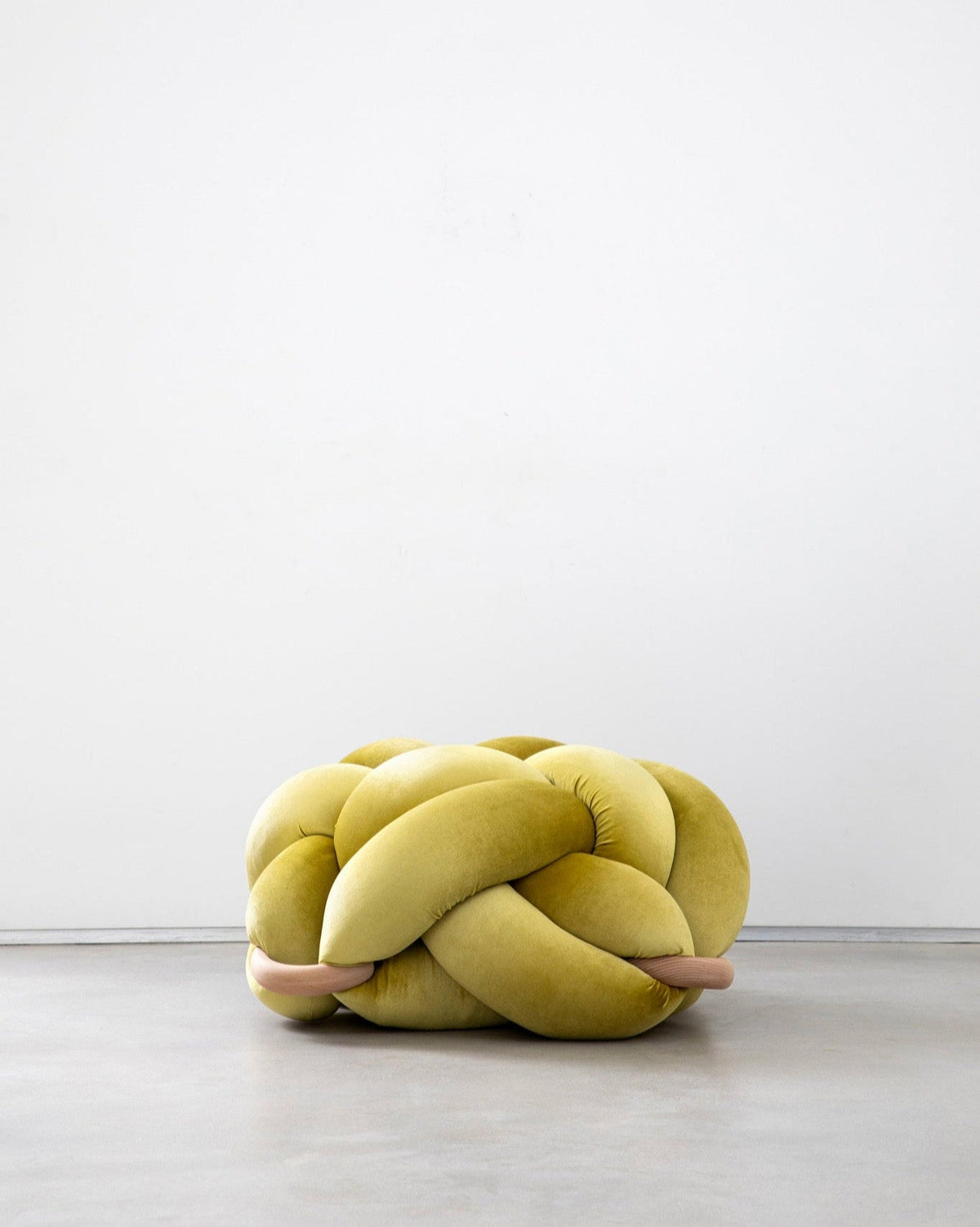 (M) Citron Knot Ottoman
