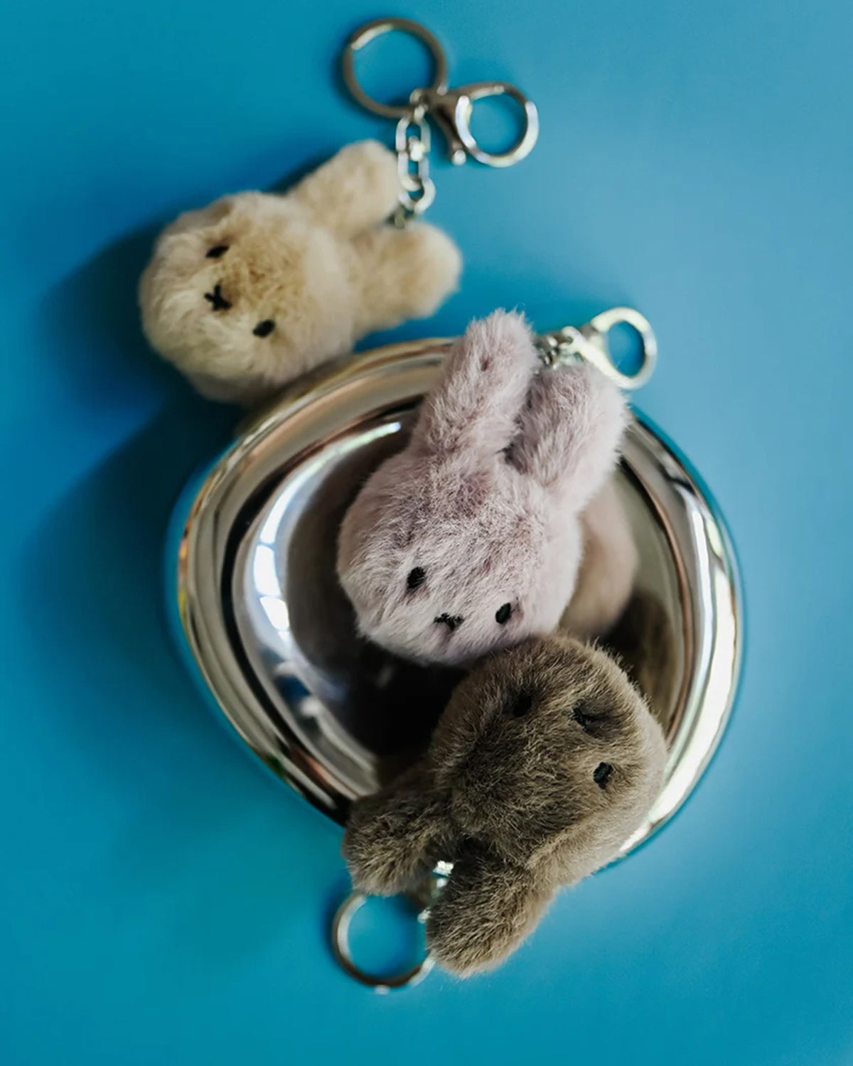 Keychain MIFFY ECO Fuzzy Taupe 3"