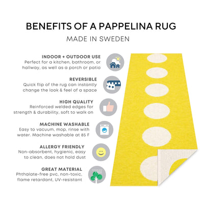 Pappelina Rug SVEA Olive Metallic 2.25 x 3 ft  image 2
