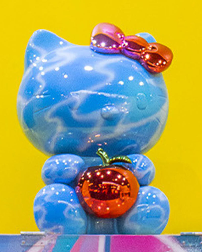 Hello Kitty GRAFFITI Blue with Green Apple 21"