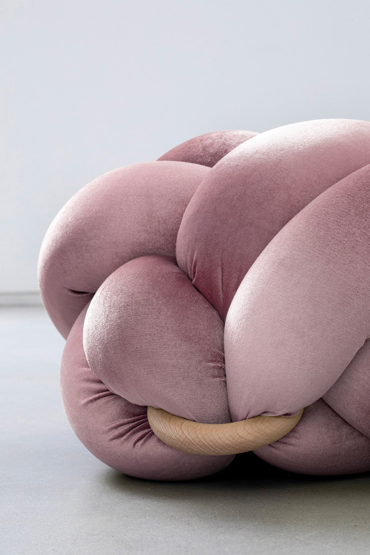 (M) Mauve Knot Ottoman