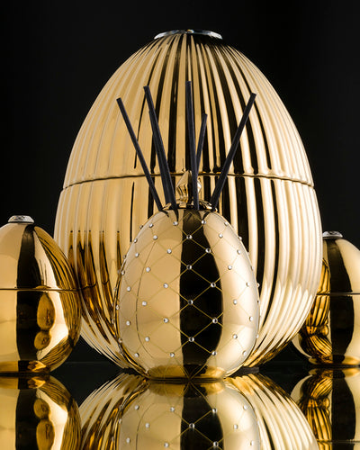 Diffuser Mikado BOIS DE ROUSSIE  Gold and Crystals  8.5oz