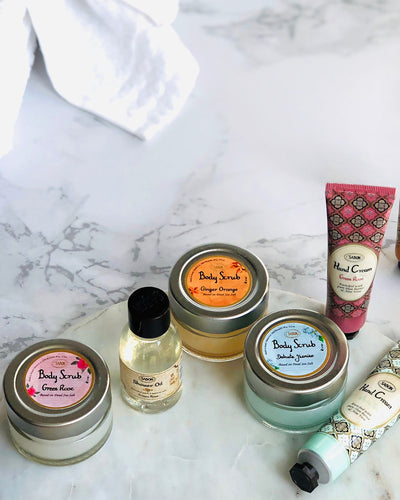 Body Scrub Jar Green Rose in Sabon Jar 60g