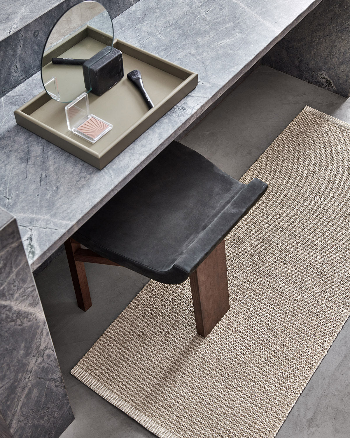 Rug MONO Beige/ Light Nougat 4.5 x 6.5 ft