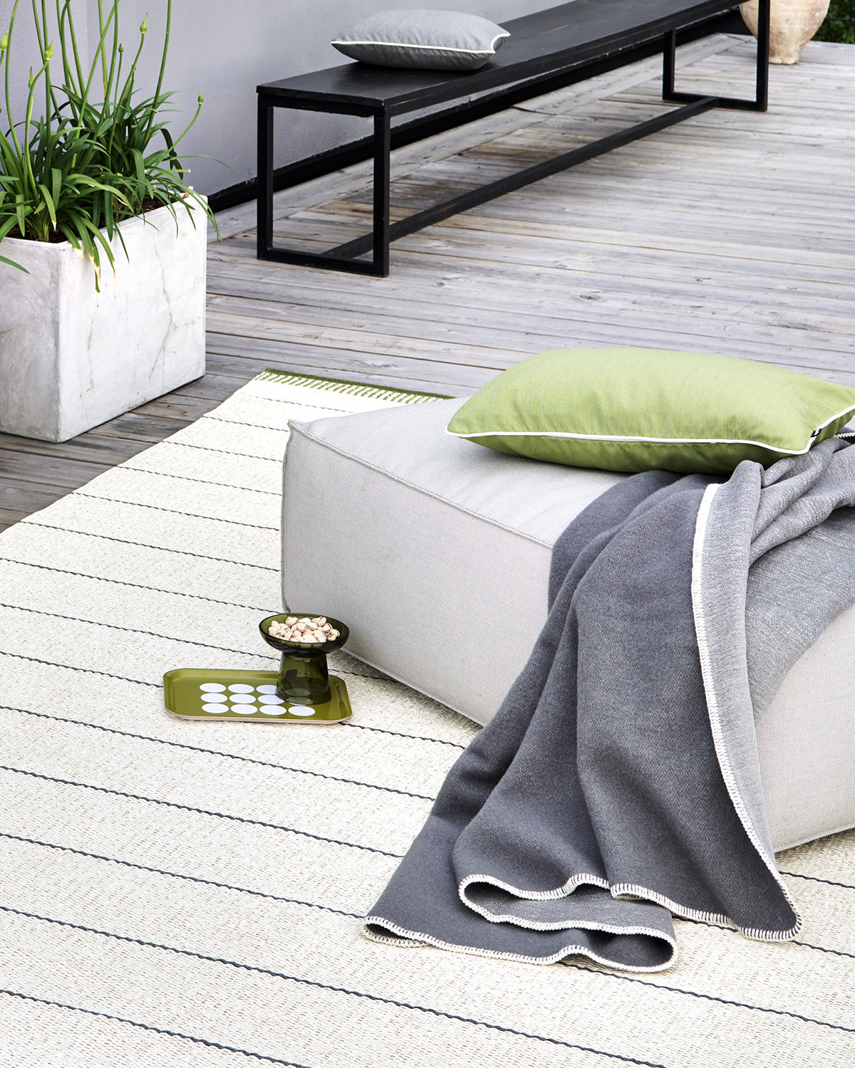 Blanket YLVA Dark Grey/Charcoal