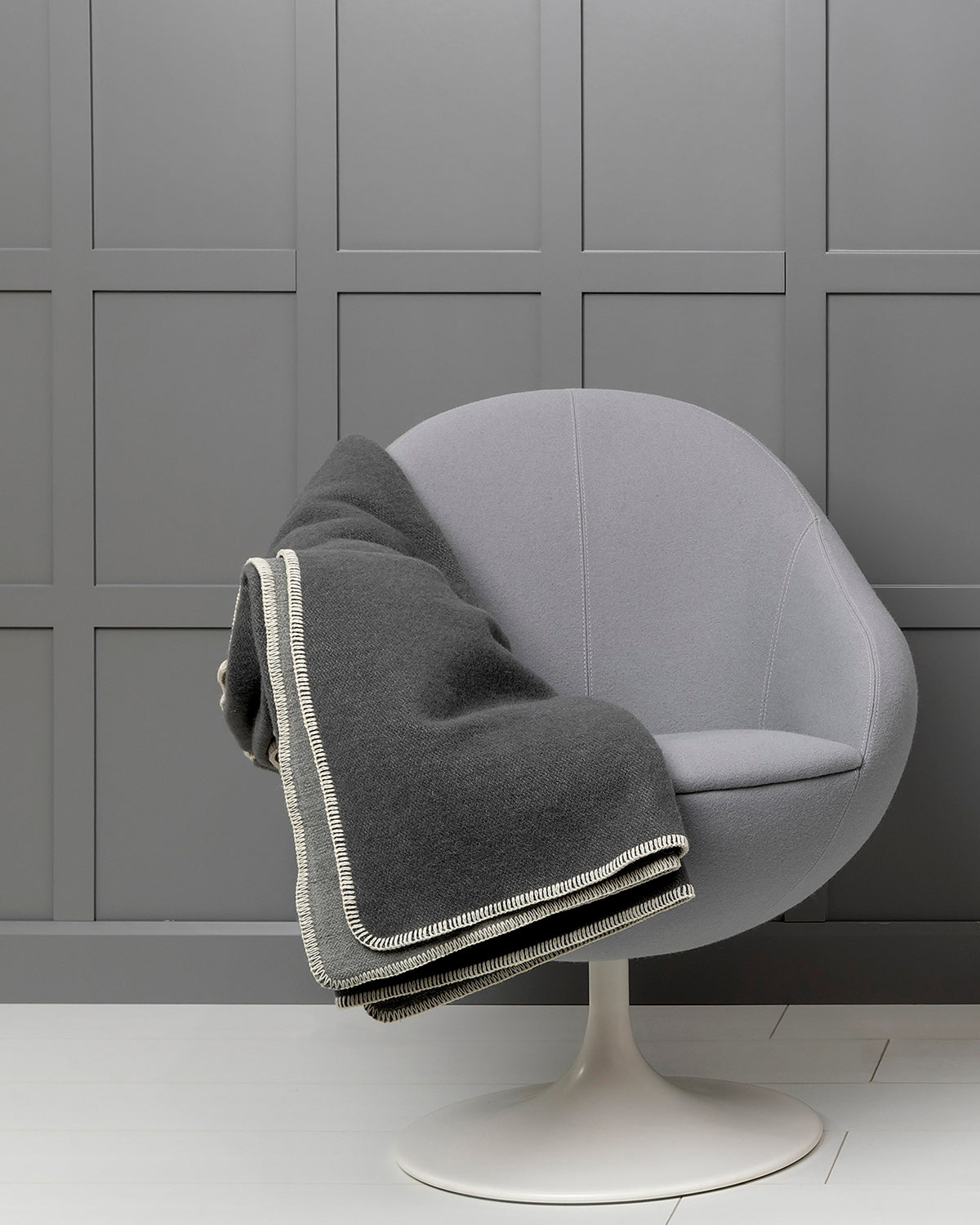 Blanket YLVA Dark Grey/Charcoal