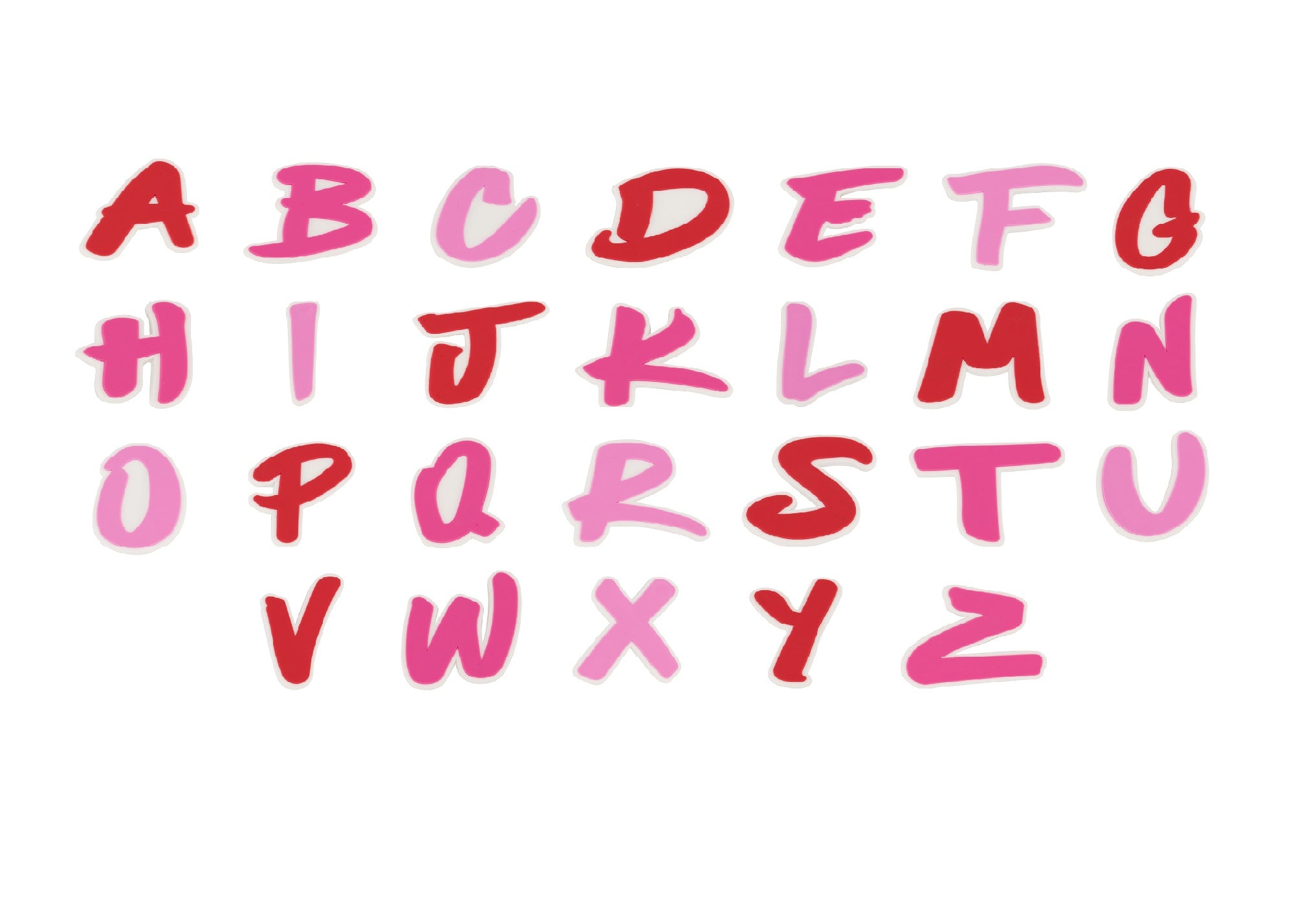 Nimix Alphabets Pink/Red / MEDIUM