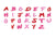 Nimix Alphabets Pink/Red / MEDIUM
