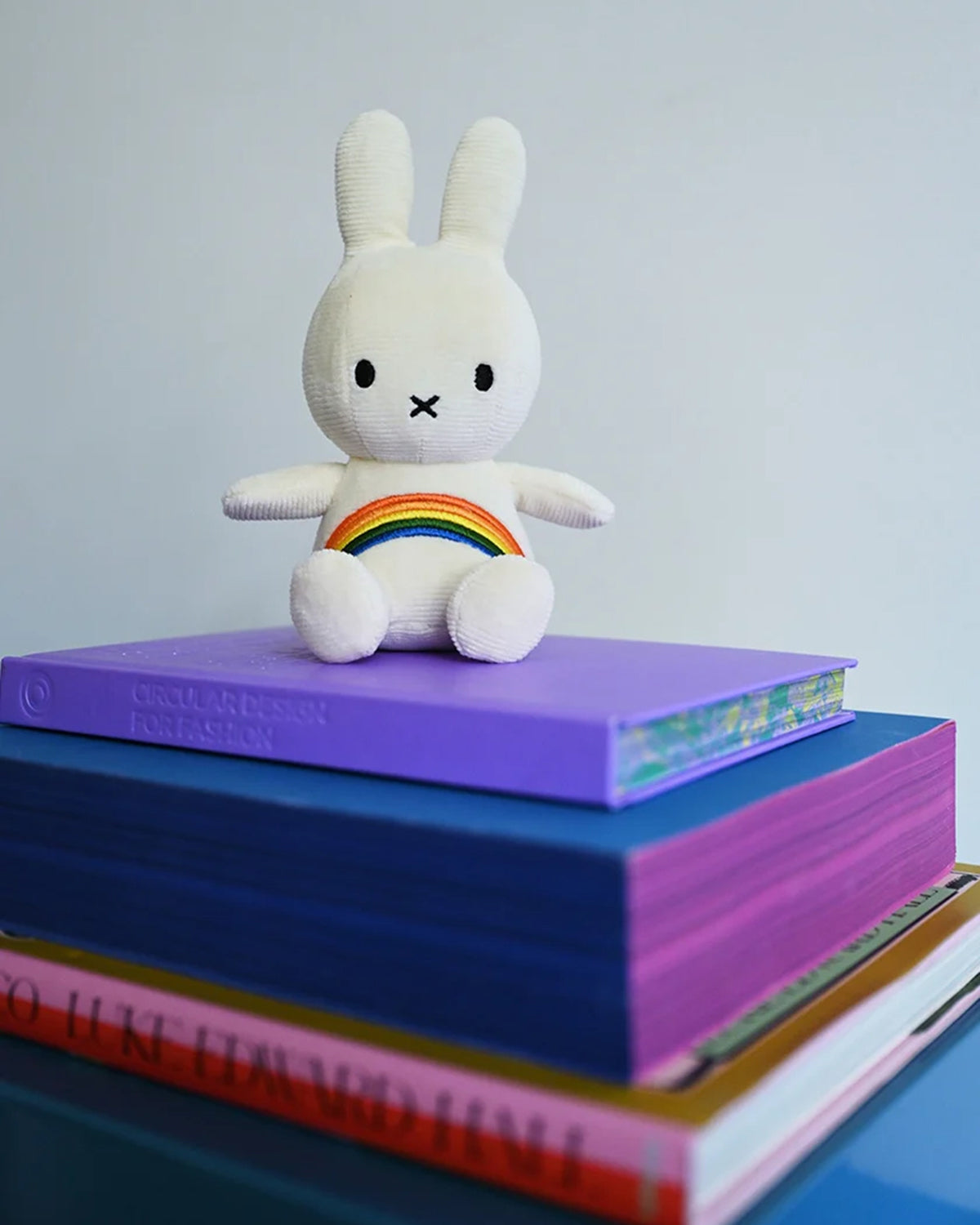 Plush MIFFY Rainbow Offwhite 7"