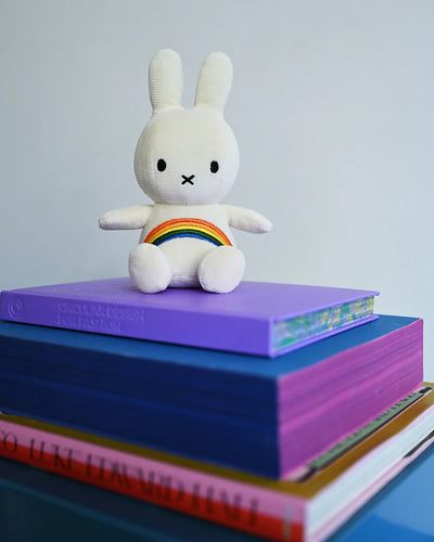 Plush MIFFY Rainbow Offwhite 7"