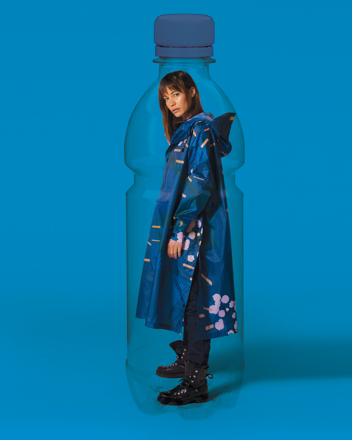 Rain Poncho Flora