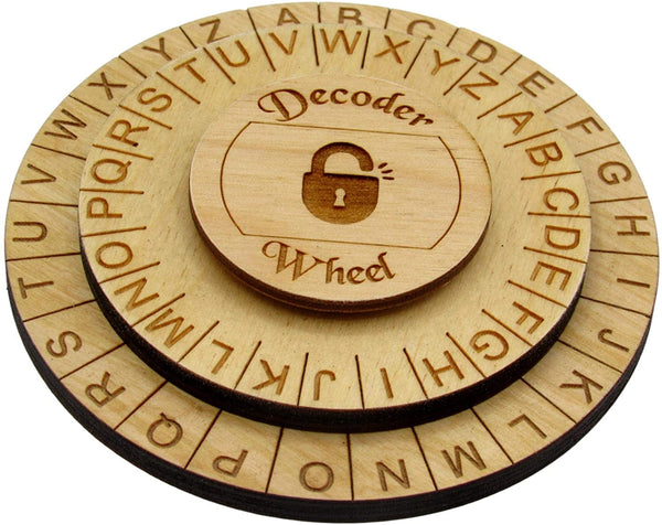 Secret Decoder Wheel Decoder Disk for All Ages - Caesar Cipher Wheel ...