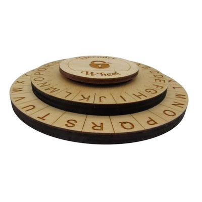 Secret Decoder Wheel Decoder Disk for All Ages - Caesar Cipher Wheel