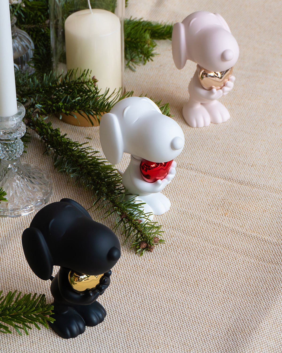 Set of 3 Snoopy Heart - LD Studio - Multi - 4 in