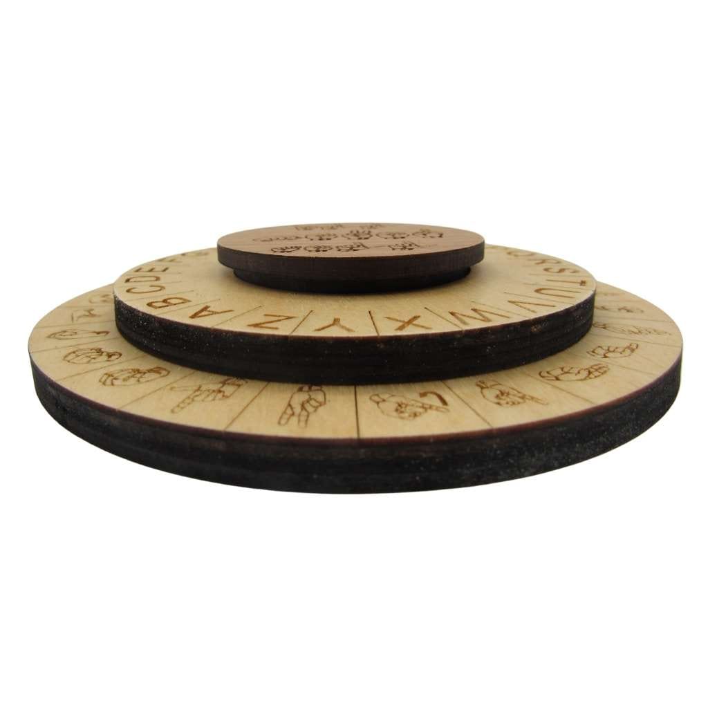 Sign Language Cipher Wheel - ASL Decoder Disk Escape Room Prop