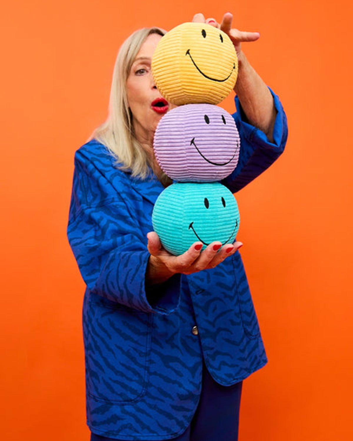 Plush Smiley ECO Corduroy Yellow 5