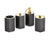 Soap Dispenser HEXA Black/Matte/Gold