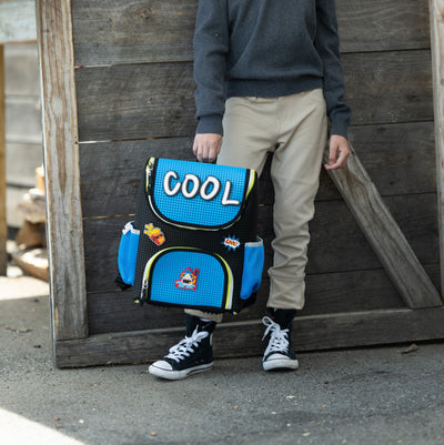 Light Plus Nine Student Backpack Electric Blue with Nimix Cool Set