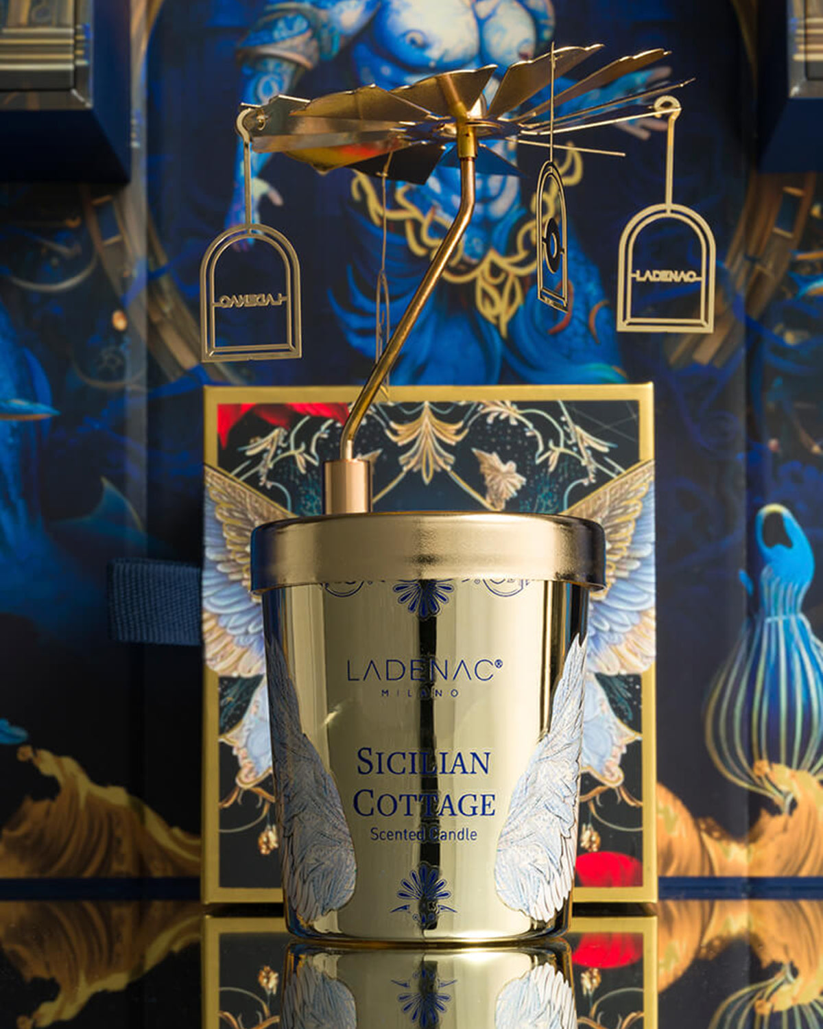 Candle in Jar SICILIAN COTTAGE 75gr with Carrousel 3.54 diam. x 3.94 in