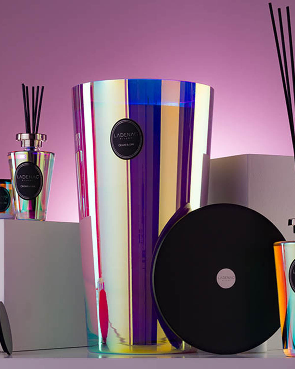 Candle in Jar URBAN SENSES 8500gr Holographic Caviar Lime 9.45 x 9.25 x 19.69 in