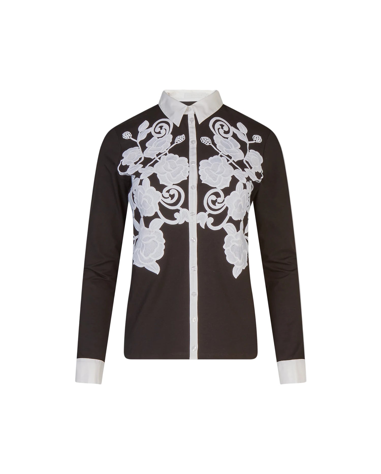 Women's Shirt VIANEY Blk/Whi Size 38