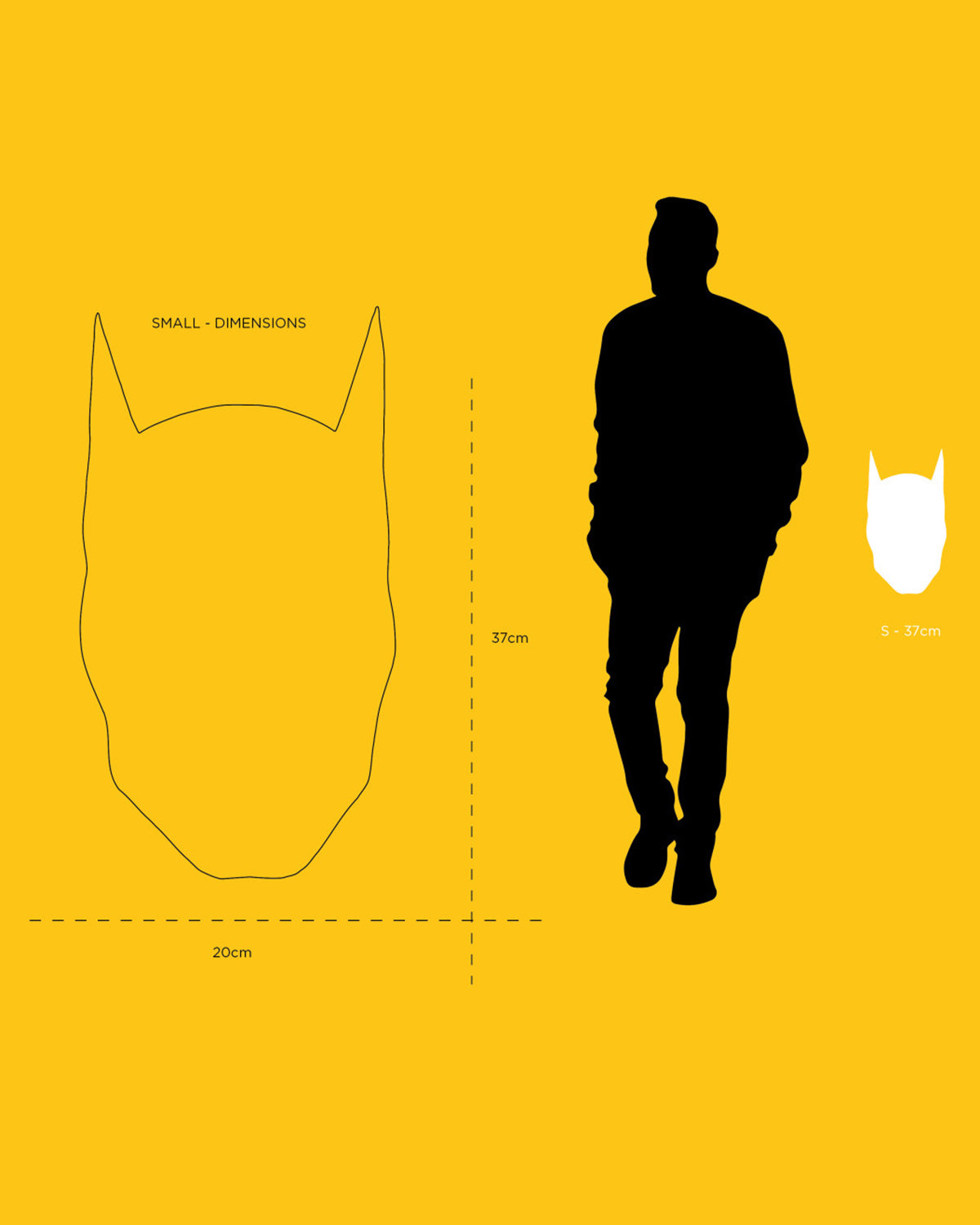 Wall Mask Batman - LD Studio - 11 in