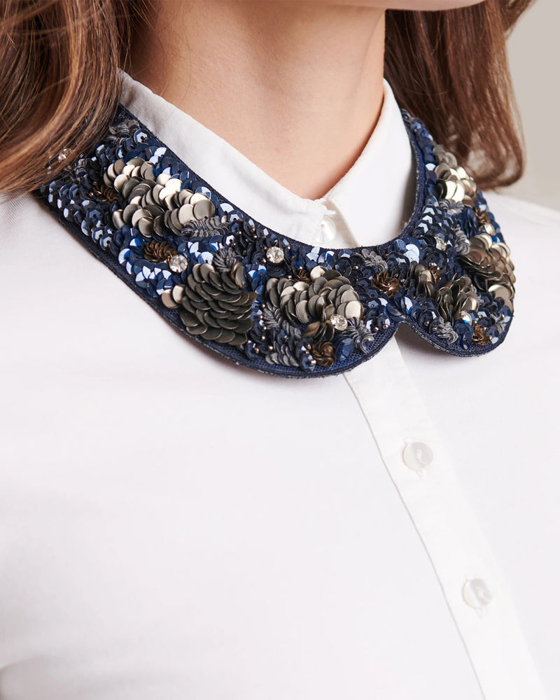 Women's Collar WERRY Dark Blue Size TU